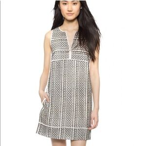 Madewell tidal wave embroidered shift dress size XS